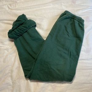 Urban Renewal Overdyed Sweatpants- Green